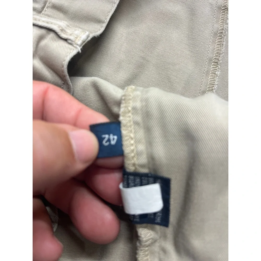 Polo Ralph Lauren Tyler‎ Short Mens 42 Khaki Tan Pleated Classic Chino Cotton